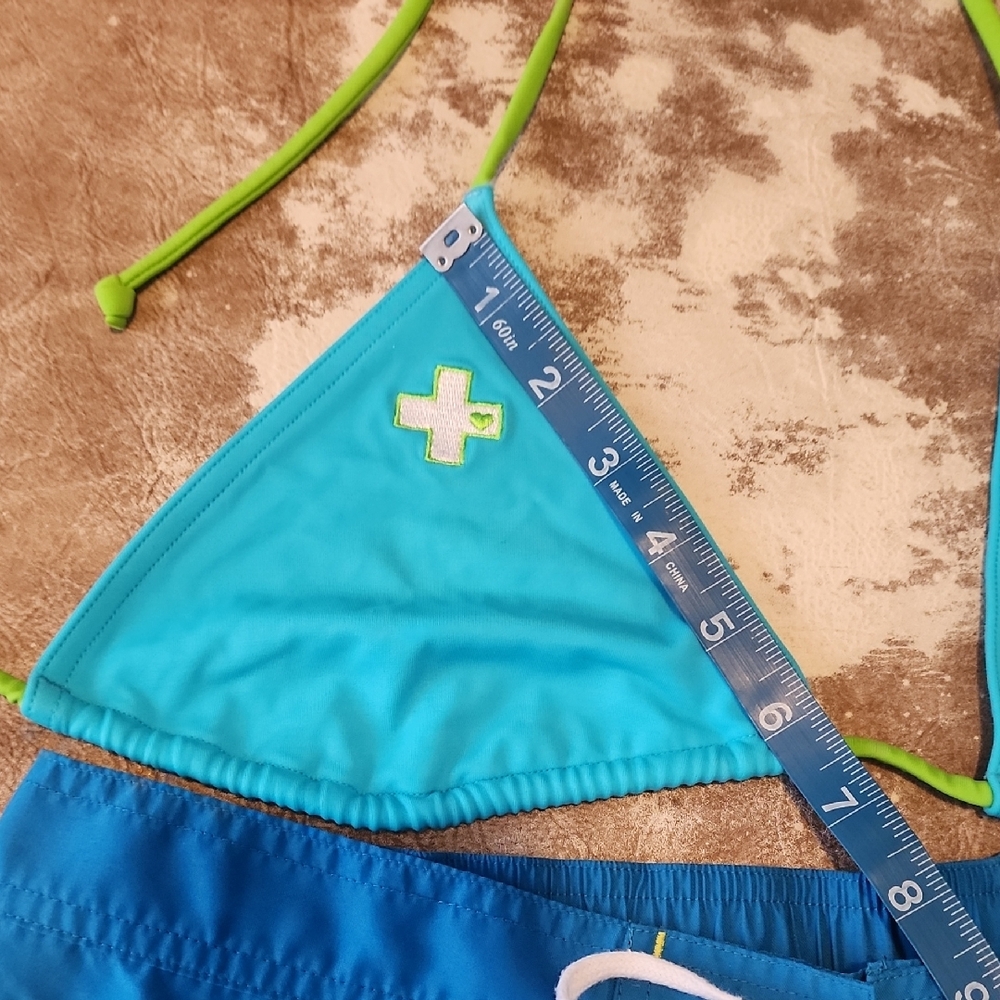 Rare Pink VS Team Pink Bundle Set. Shorts and Bikini Top. Size: M - Picture 6 of 16